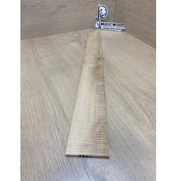 Клён Американский Волнистый заготовка накладки для электрогитары Смешанный А Волна ААА 7х70-45х510 мм (Уценка-сучки)-11