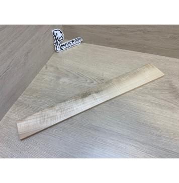 Клён Американский Волнистый заготовка накладки для электрогитары Смешанный АА Волна АА 8.5х72-60х515 мм-1