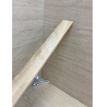 Клён Американский Волнистый заготовка накладки для электрогитары Смешанный АА Волна АА 8.5х72-60х515 мм-7