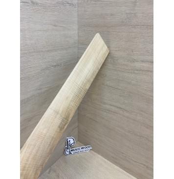 Клён Американский Волнистый заготовка накладки для электрогитары Смешанный АА Волна АА 8.5х72-60х515 мм-16