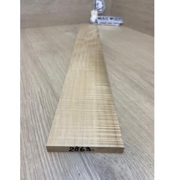 Клён Американский Волнистый заготовка накладки для электрогитары Смешанный ААА Волна АА 9.3х76-63х515 мм-1