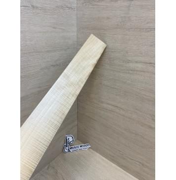 Клён Американский Волнистый заготовка накладки для электрогитары Смешанный ААА Волна АА 9.3х76-63х515 мм-15