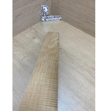 Клён Американский Волнистый заготовка накладки для электрогитары Смешанный ААА Волна АА 9.3х76-63х515 мм-14