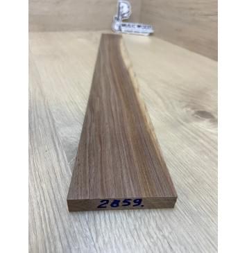 Орех Американский Заболонь заготовка накладки для электрогитары Смешанный АА 12.5х74-59х545 мм-1