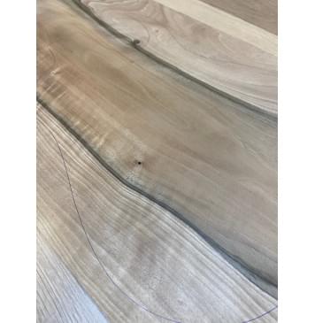 Орех Грецкий заготовка на топ Тангент А 17х354х545-515 мм - (цельный)-1