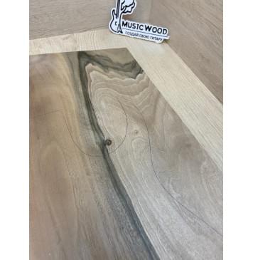 Орех Грецкий заготовка на топ Тангент А 17х354х545-515 мм - (цельный)-4