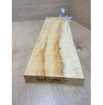 Клён Американский Волнистый заготовка на топ Смешанный ААА Волна АА 36х195х650 мм - (1шт. под распил) АКЦИЯ-3