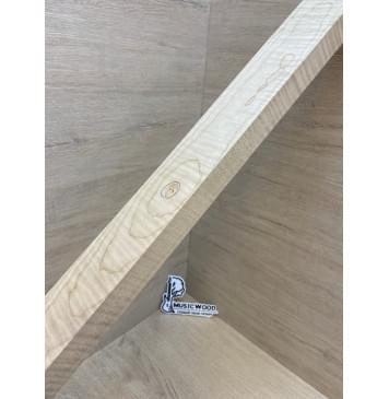 Клен Белый Явор, Волнистый заготовка для переклеенного грифа электрогитары Радиал АА Волна ААА 26х57х790 мм-5