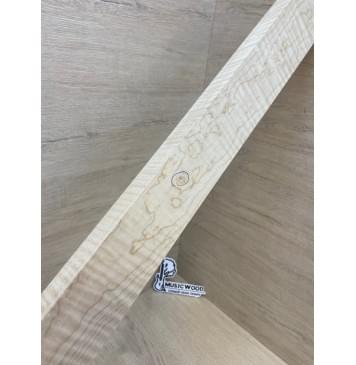 Клен Белый Явор, Волнистый заготовка для переклеенного грифа электрогитары Радиал АА Волна ААА 26х57х790 мм-0