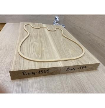 Ясень Дальневосточный Заготовка корпуса Тангент А 44,3х186х535 мм, 2 шт, 687 кг/м3-2