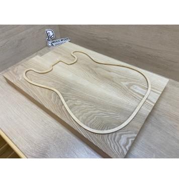 Ясень Дальневосточный Легкий Заготовка корпуса Тангент АА 48х185х565-540 мм, 2 шт, 587 кг/м3-1