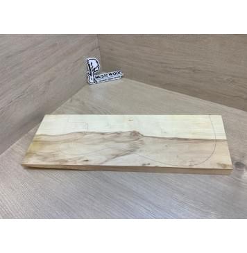 Клён Американский заготовка на топ Смешанный АА 22х170х505-485 мм (1шт под распил)-0