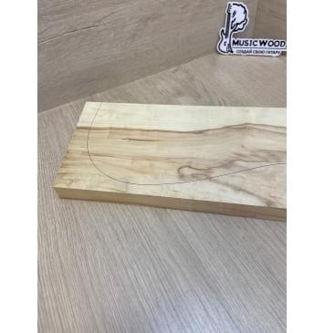 Клён Американский заготовка на топ Смешанный АА 22х170х505-485 мм (1шт под распил)-8