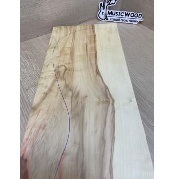 Клён Американский заготовка на топ Смешанный АА 22х170х505-485 мм (1шт под распил)-6