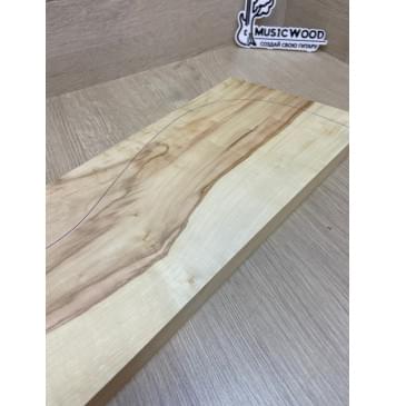 Клён Американский заготовка на топ Смешанный АА 22х170х505-485 мм (1шт под распил)-7