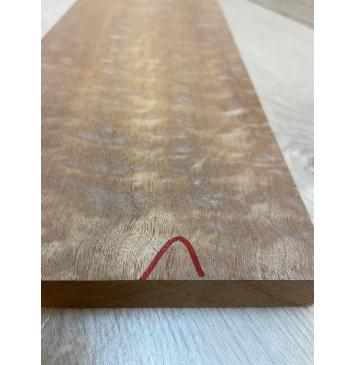 Сапели Волнистый заготовка на топ Радиал АА Волна ААА 20х170х515 мм (1шт под распил)-4