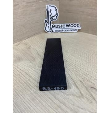 Граб Black заготовка для бриджа акустической гитары Смешанный ААА 10.5х43х168 мм-1