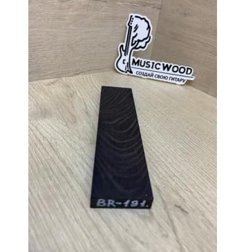 Граб Black заготовка для бриджа акустической гитары Смешанный ААА 11х42х170 мм-2