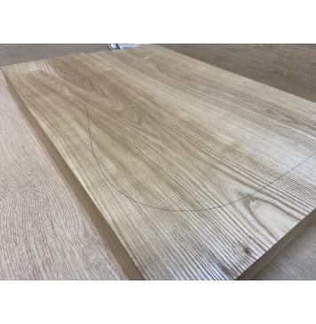 Ясень Дальневосточный Заготовка корпуса Тангент АА 44.3х182х570-540 мм, 2 шт, 676 кг/м3-4