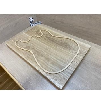 Ясень Дальневосточный Волнистый Заготовка корпуса Тангент А Волна АА 42х185х570-550 мм, 2 шт, 712 кг/м3-1