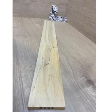 Клён Американский заготовка накладки для электрогитары Смешанный АА 10х75-64х520 мм-3