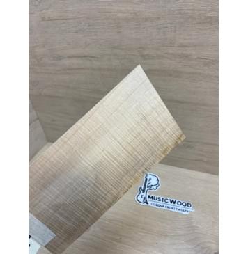 Клён Американский Волнистый заготовка накладки на головку грифа Радиал АА Волна АА 5х100-92х200-195 мм-5