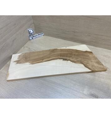 Клён Американский Волнистый заготовка на топ Смешанный АА Волна АА 18х230-195х575-535 мм - (1шт. под распил) Уценка-трещины с одной стороны-0