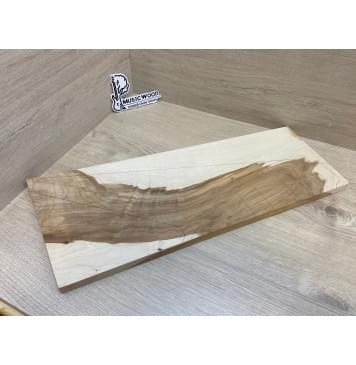 Клён Американский Волнистый заготовка на топ Смешанный АА Волна АА 18х230-195х575-535 мм - (1шт. под распил) Уценка-трещины с одной стороны-2