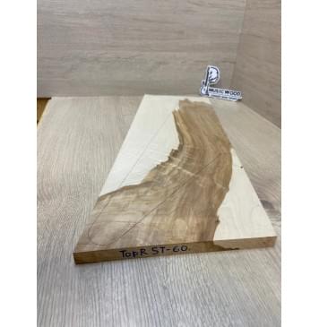 Клён Американский Волнистый заготовка на топ Смешанный АА Волна АА 18х230-195х575-535 мм - (1шт. под распил) Уценка-трещины с одной стороны-3