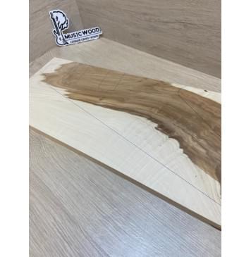 Клён Американский Волнистый заготовка на топ Смешанный АА Волна АА 18х230-195х575-535 мм - (1шт. под распил) Уценка-трещины с одной стороны-6