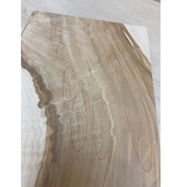 Клён Американский Волнистый заготовка на топ Смешанный АА Волна АА 18х230-195х575-535 мм - (1шт. под распил) Уценка-трещины с одной стороны-7