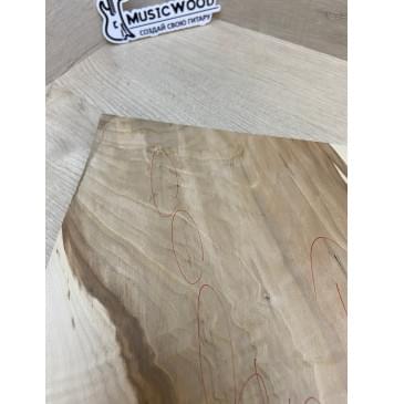 Клён Американский Волнистый заготовка на топ Смешанный АА Волна АА 18х230-195х575-535 мм - (1шт. под распил) Уценка-трещины с одной стороны-11