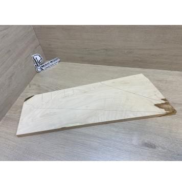 Клён Американский Волнистый заготовка на топ Смешанный АА Волна А 18х215-175х565-535 мм - (1шт. под распил)-0