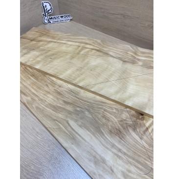 Берёза Пламенная заготовка на топ Смешанный АА Волна АА 9х270-200х575 мм - 2шт (книжкой)-8