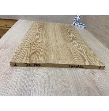 Ясень Дальневосточный Легкий заготовка на топ Смешанный А 17х170х510 мм, 2 шт. (книжкой), 586 кг/м3 (Уценка-сучки)-6