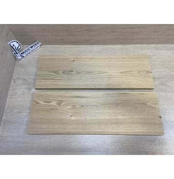 Ясень Дальневосточный Легкий заготовка на топ Смешанный А 17х170х510 мм, 2 шт. (книжкой), 586 кг/м3 (Уценка-сучки)-9