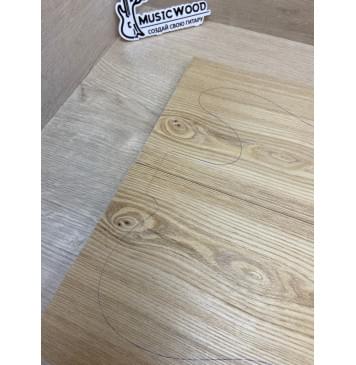 Ясень Дальневосточный Легкий заготовка на топ Смешанный А 17х183-175х460 мм, 2 шт. (книжкой), 537 кг/м3-2