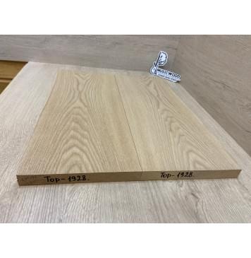 Ясень Дальневосточный Легкий заготовка на топ Тангент ААА 20х188х455 мм, 2 шт. (книжкой), 521 кг/м3-2