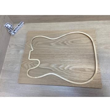 Ясень Дальневосточный Легкий заготовка на топ Тангент ААА 20х185х470 мм, 2 шт. (книжкой), 528 кг/м3-3