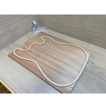 Окуме (Габон) заготовка на топ Радиал АА 14х180х480-470 мм - 2шт.(книжкой)-1