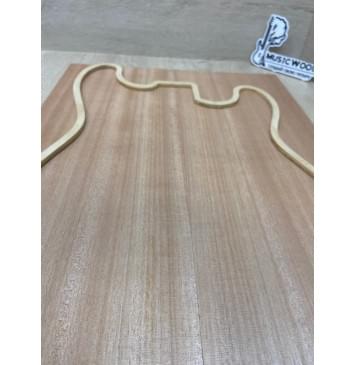 Окуме (Габон) заготовка на топ Радиал АА 14х180х480-470 мм - 2шт.(книжкой)-2