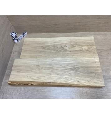 Ясень Дальневосточный Легкий Заготовка корпуса Тангент А 47х180х580-545 мм, 2 шт, 588 кг/м3-0