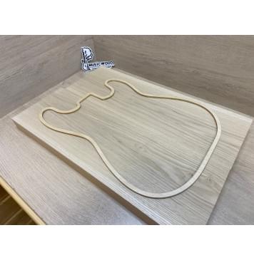 Ясень Дальневосточный Легкий Заготовка корпуса Тангент АА 43.5х188х570-550 мм, 2 шт, 585 кг/м3-2