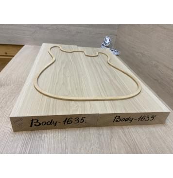 Ясень Дальневосточный Легкий Заготовка корпуса Тангент АА 43.5х188х570-550 мм, 2 шт, 585 кг/м3-3