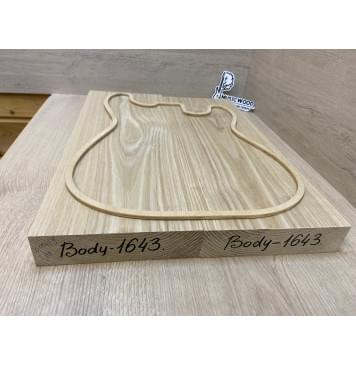 Ясень Дальневосточный Заготовка корпуса Тангент А 44х183х510-495 мм, 2 шт, 654 кг/м3-2