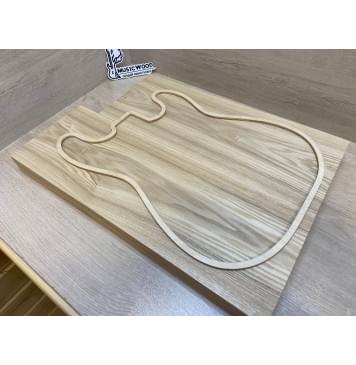 Ясень Дальневосточный Заготовка корпуса Тангент АА 47х190х545-490 мм, 2 шт, 628 кг/м3-1