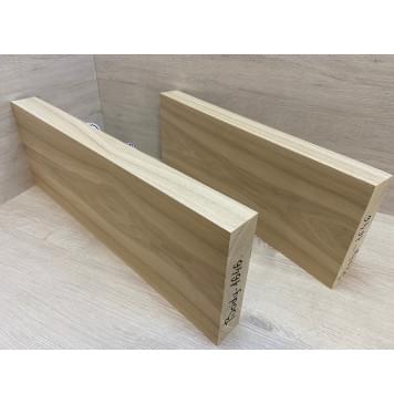 Ясень Дальневосточный Заготовка корпуса Тангент АА 47х190х545-490 мм, 2 шт, 628 кг/м3-4