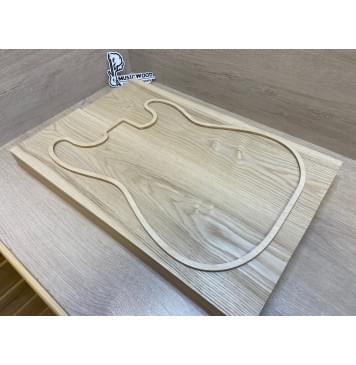 Ясень Дальневосточный Заготовка корпуса Тангент А 46х185х565-555 мм, 2 шт, 649 кг/м3-1