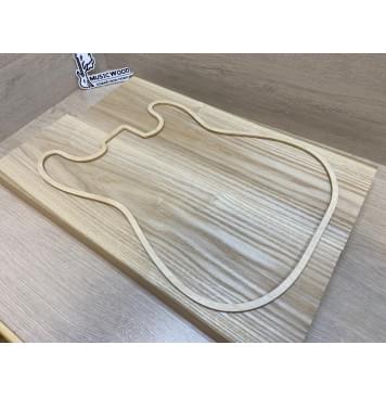 Ясень Дальневосточный Заготовка корпуса Тангент АА 46х184х570-545 мм, 2 шт, 675 кг/м3-2