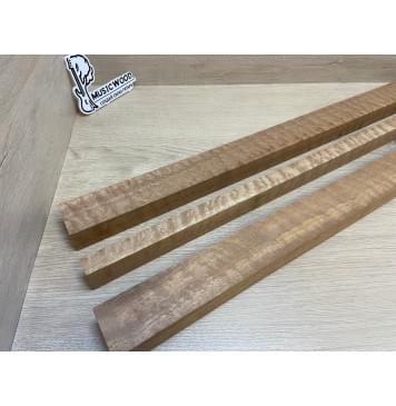 Сапели Волнистый заготовка грифа электрогитары Радиал АА Волна ААА 28х(48-18-48)х715 мм - из 3х частей-9